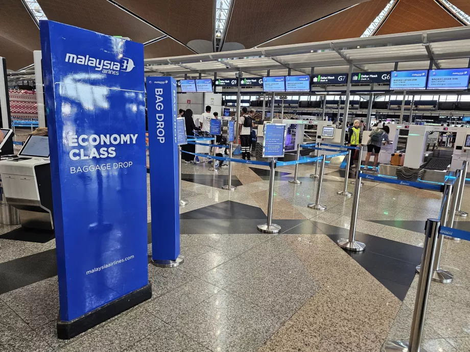 Einchecken, Malaysia Airlines