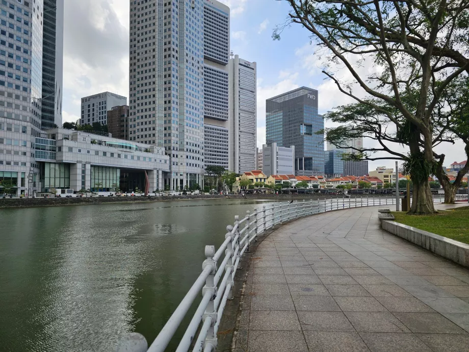 Promenade entlang des Singapore River