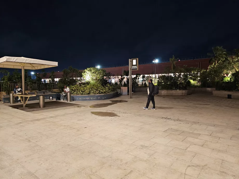 Raucherterrasse im Freien