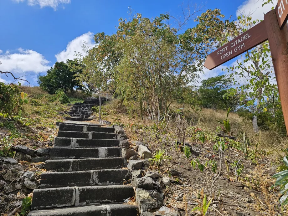 Treppe zum Fort Citadel