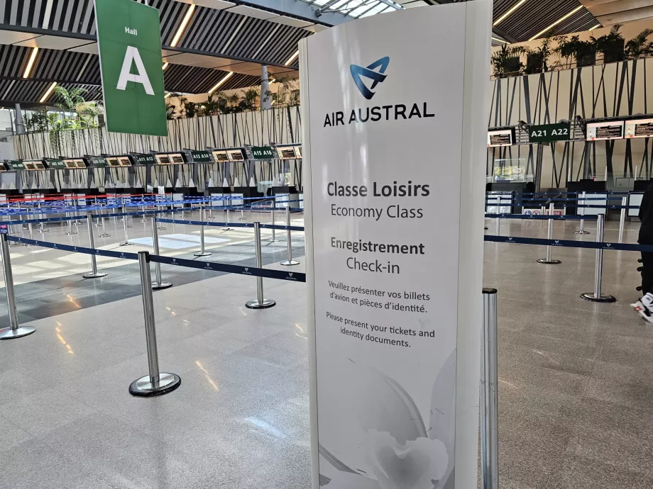 Einchecken bei Air Austral