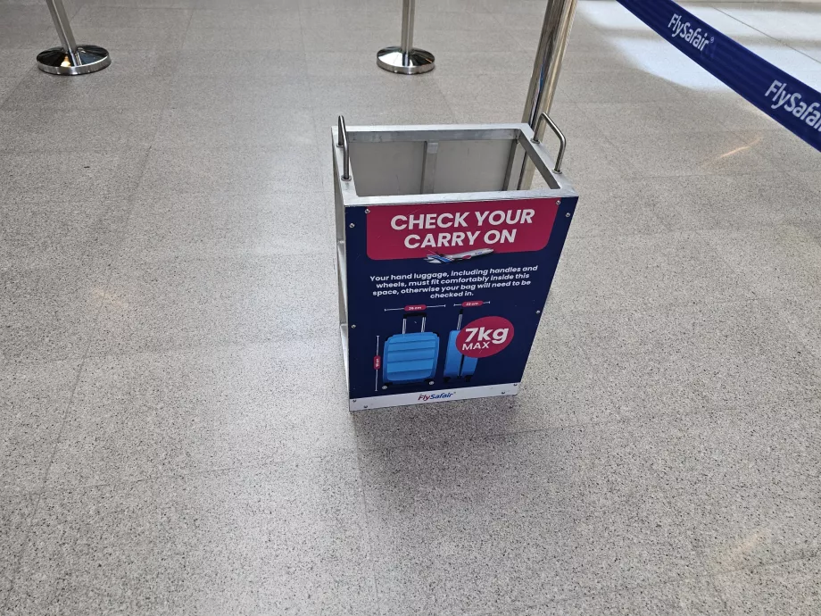 Vorlage für Handgepäck