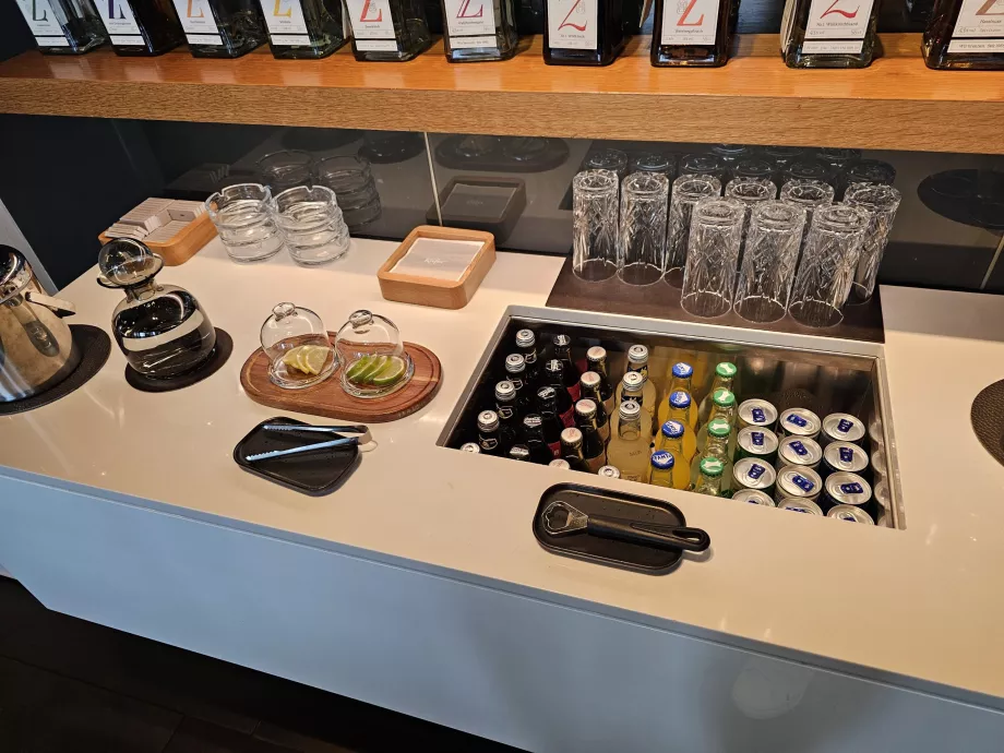 Getränke im Raucherraum