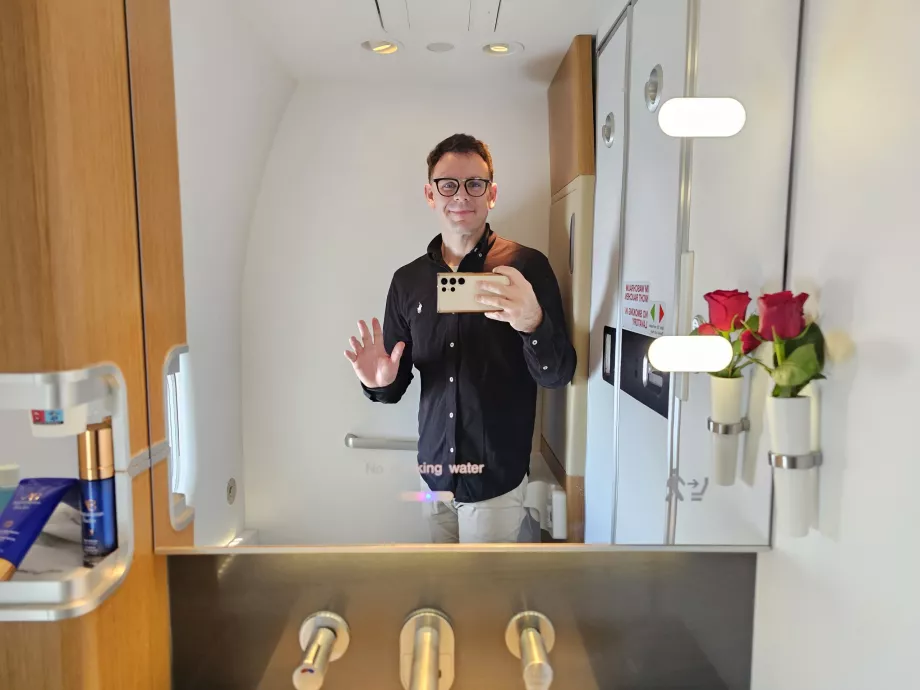 Ich auf der Toilette