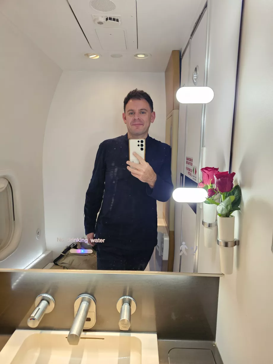 Ich in meinem Pyjama