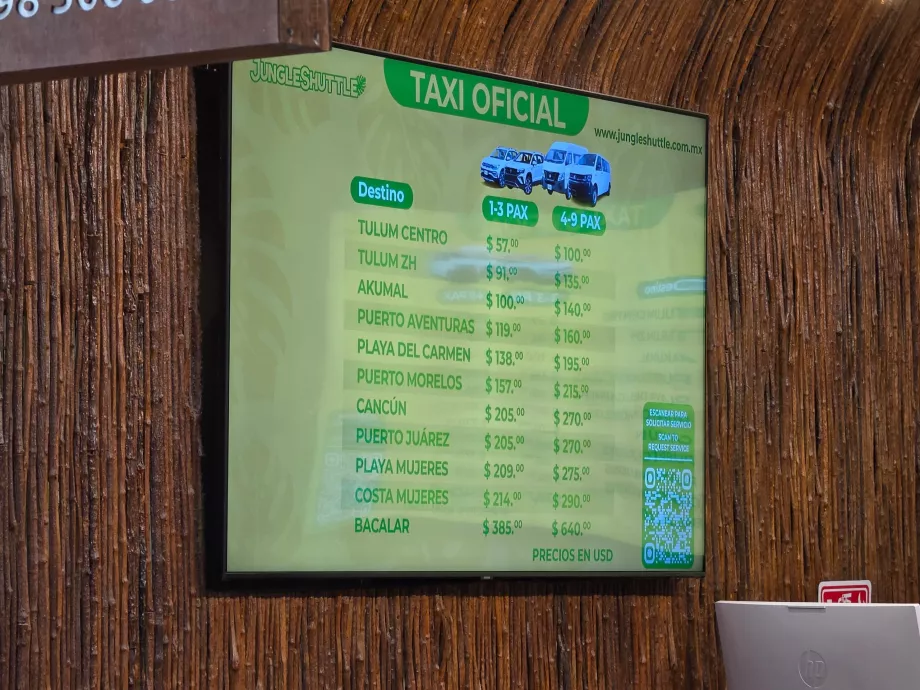 Offizielle Taxitarife, 2027