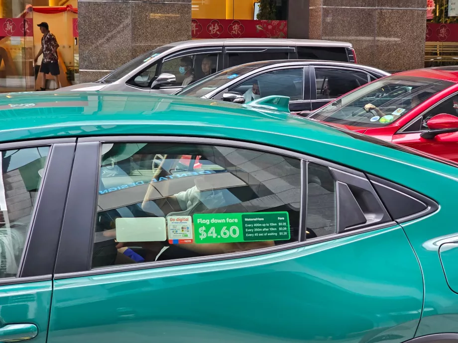 Preisliste für Taxis