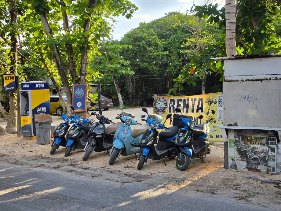 Motorradverleih in Tulum