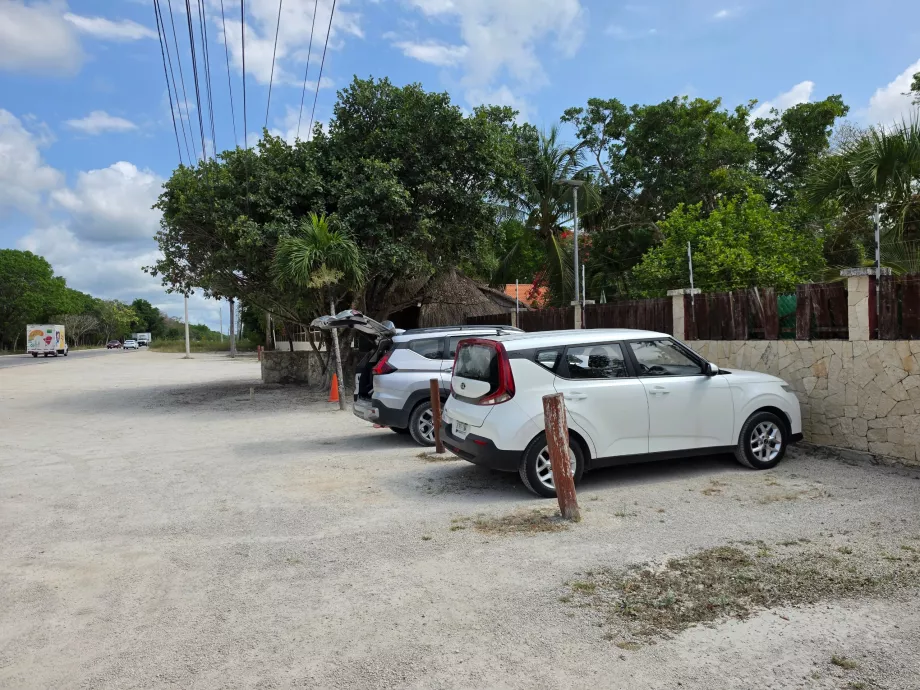 Parkplatz am Gran Cenote
