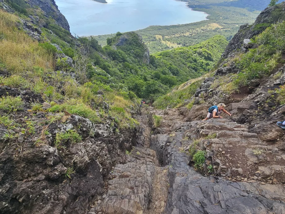 Klettern auf Le Morne