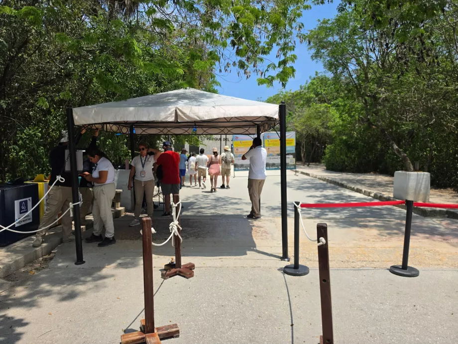 Archäologische Stätte von Tulum, Sicherheitskontrolle