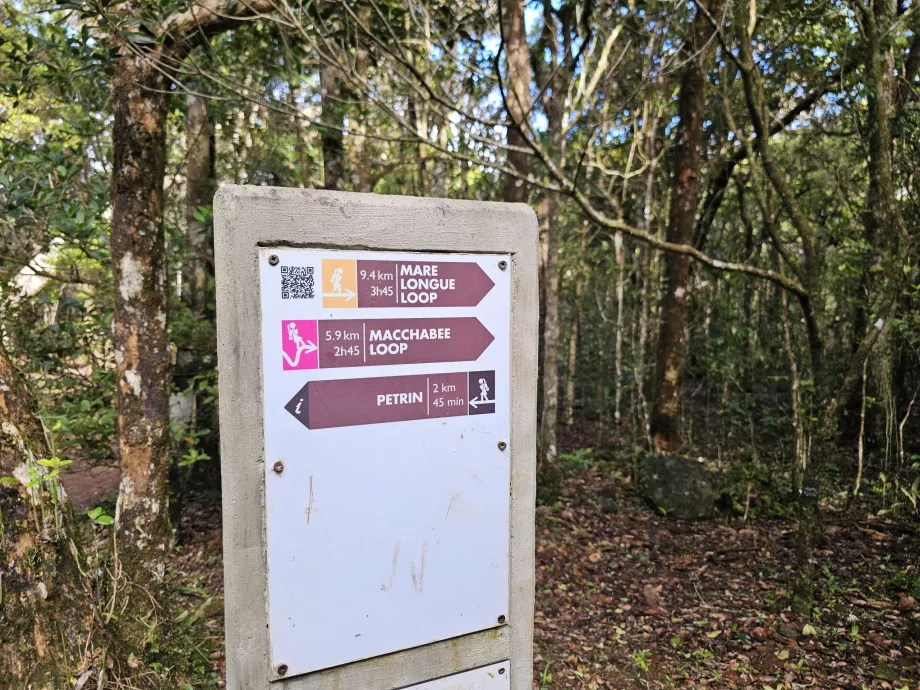 Beschilderung im Black River NP