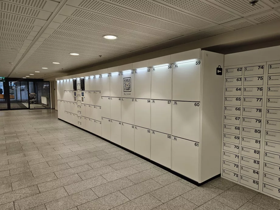 Schließfächer für die Gepäckaufbewahrung