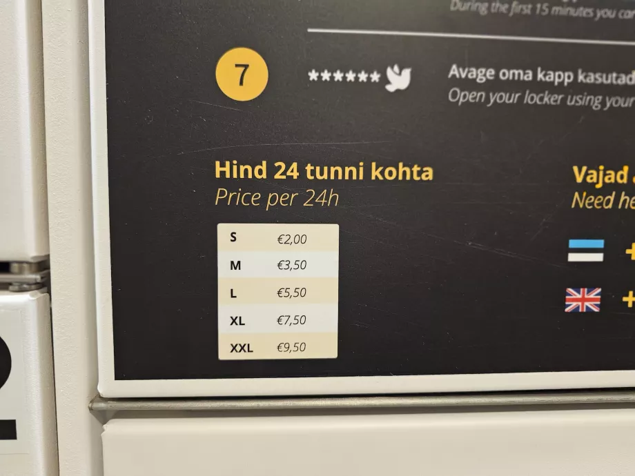 Preise Gepäckaufbewahrung