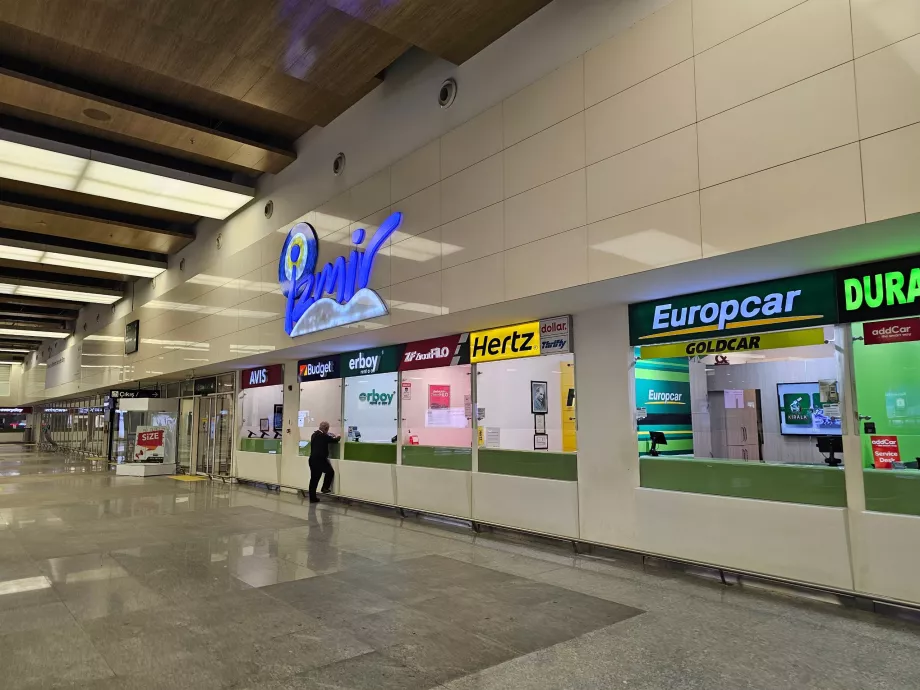 Schalter für Autovermietungen