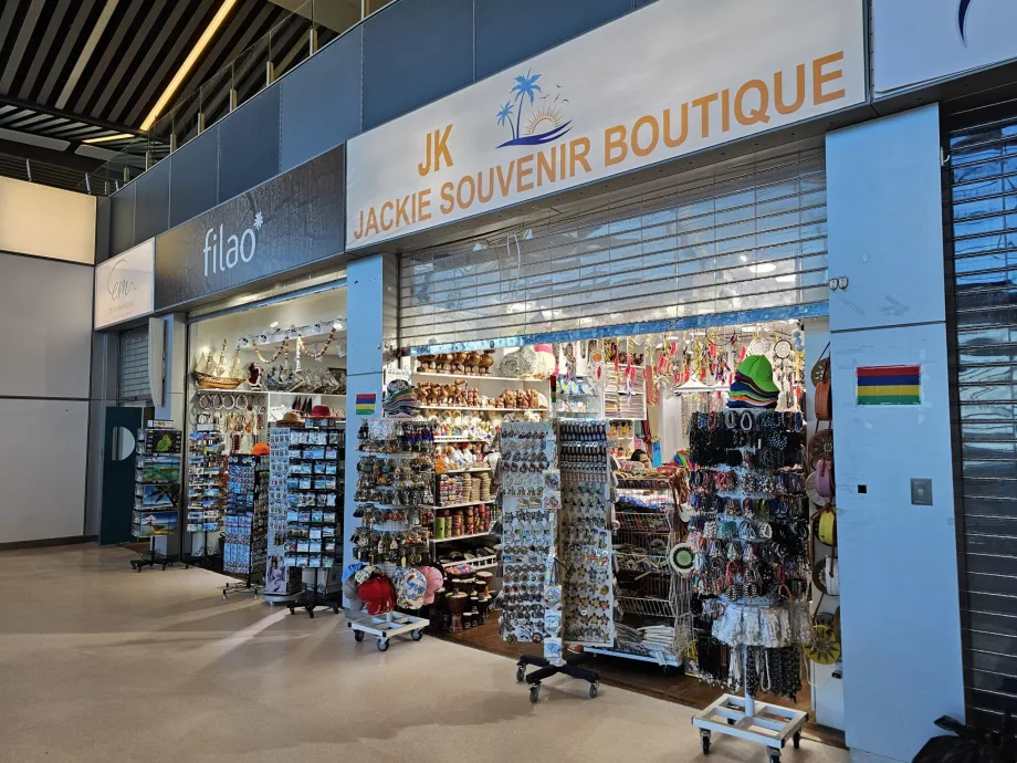Souvenirläden in der Transitzone