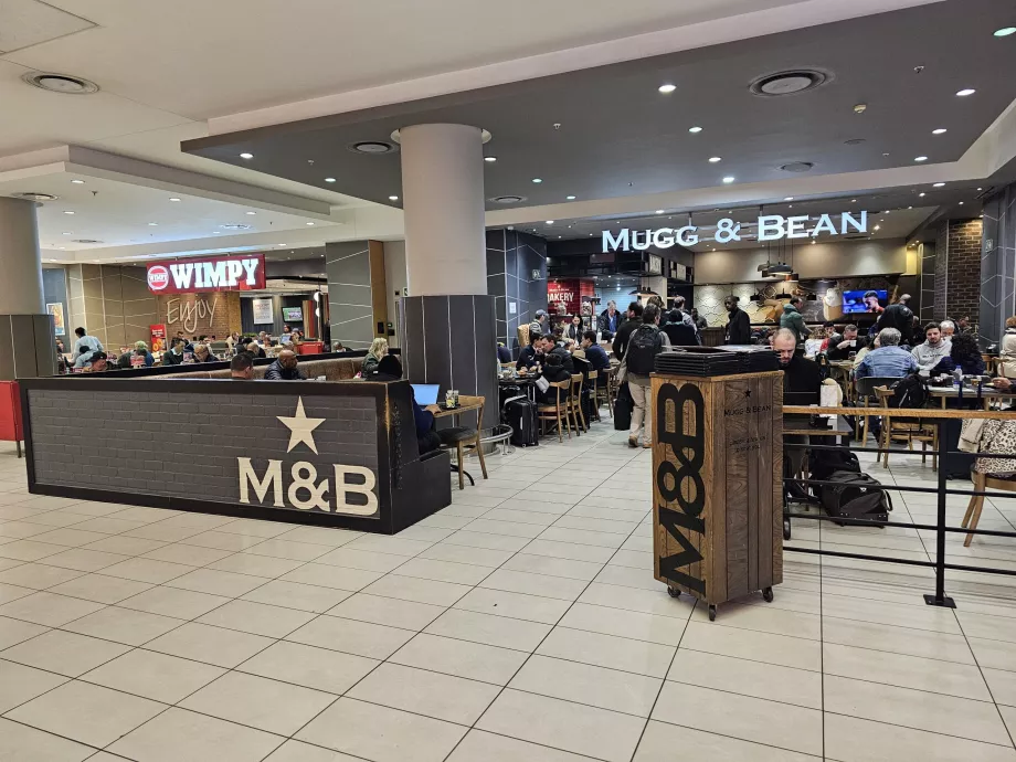 Cafés und Schnellimbissbetriebe in der Transitzone (nationaler Teil)