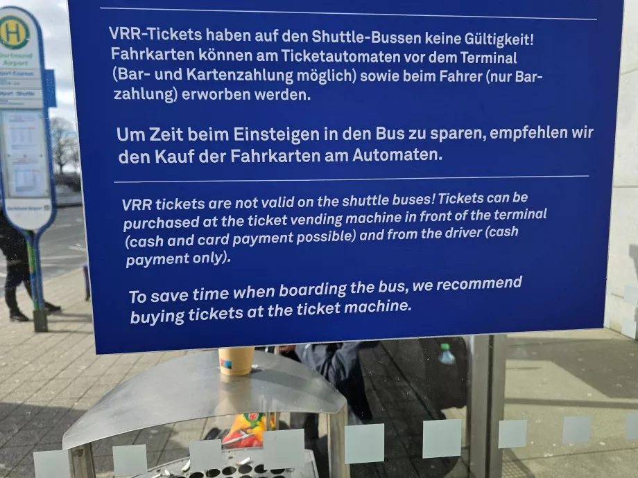 Informationen über spezielle Flughafenlinien