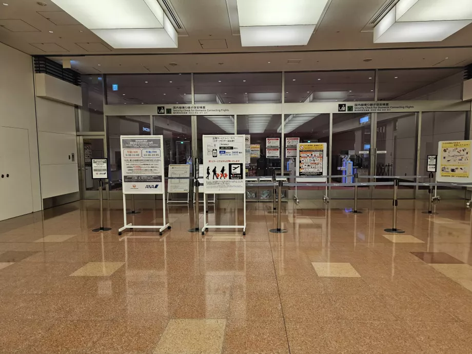 Sicherheitskontrolle bei Anschlussflügen im Inland