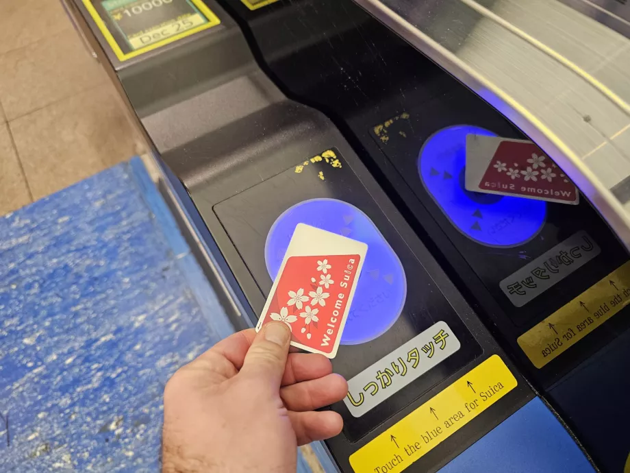 Verwendung Ihrer Suica-Karte