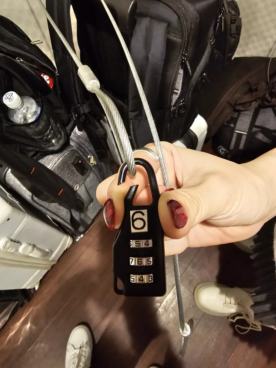 Schloss im Gepäckraum