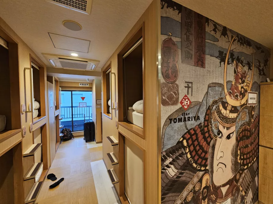 Gemeinschaftsraum und Kapsel darüber