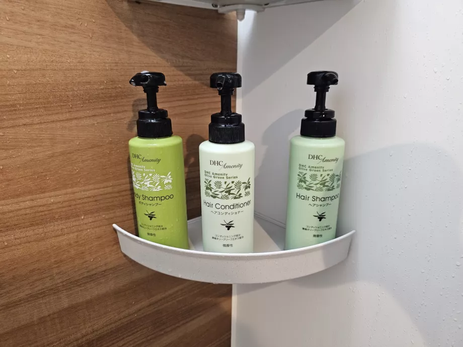 Annehmlichkeiten kostenlos in der Dusche