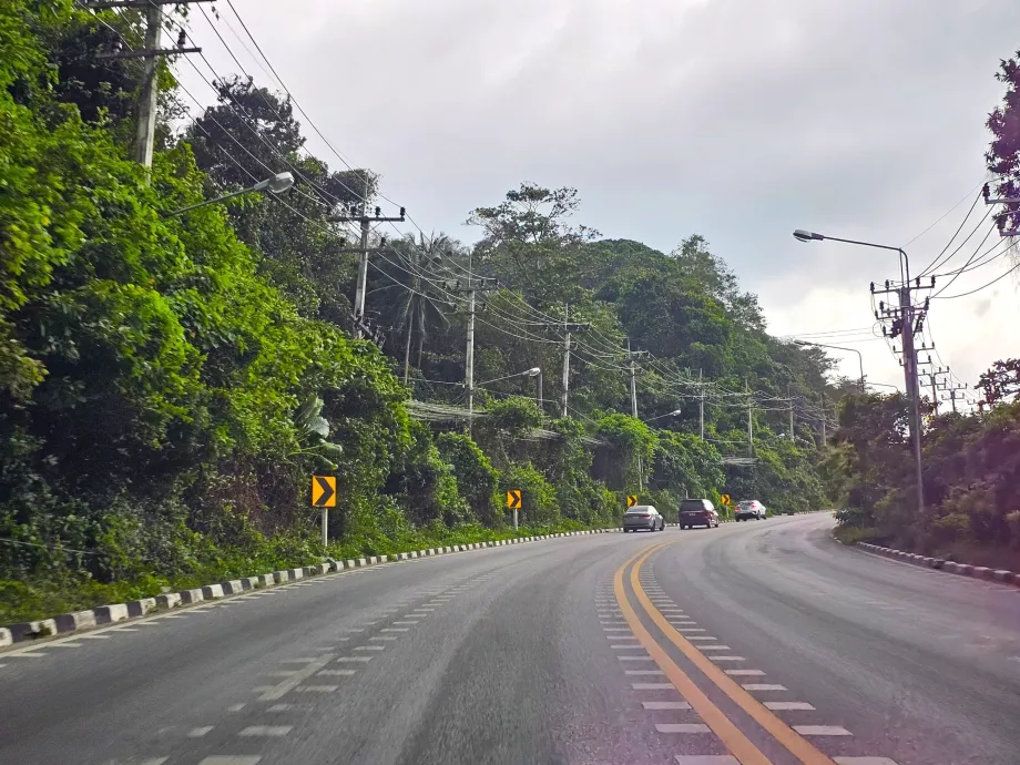 Hauptstraßen auf der Insel