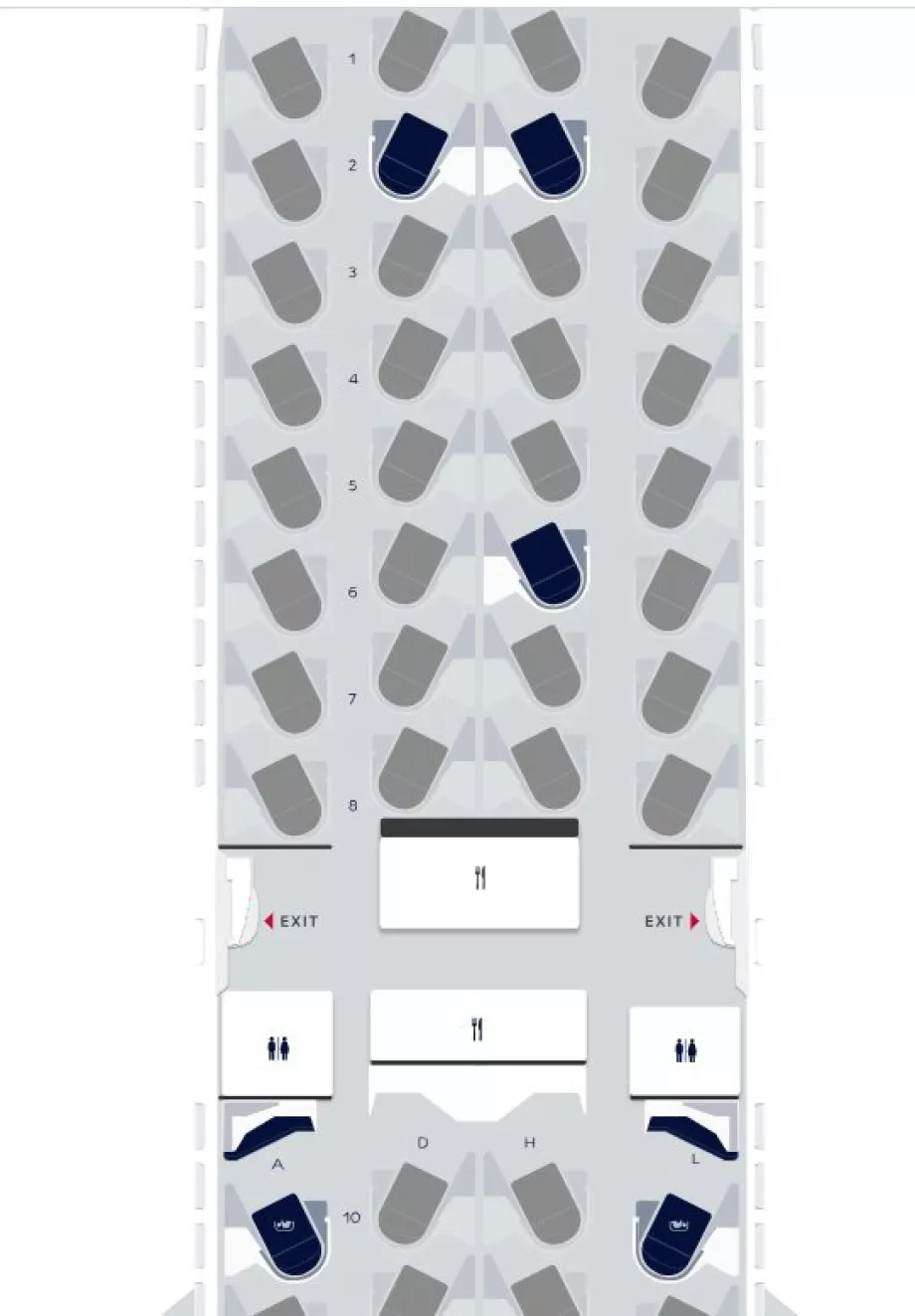 Sitzplan: die neue Business Class