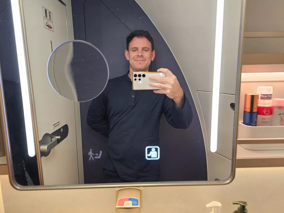 Ich in meinem Pyjama