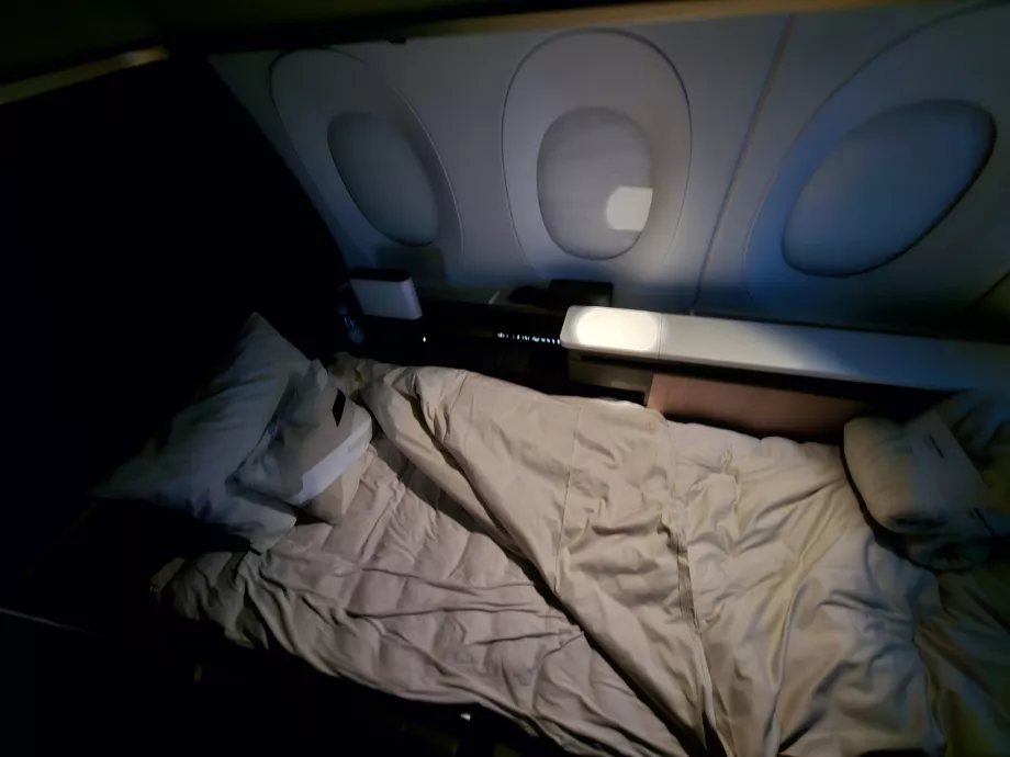 Sofa ausgeklappt als Bett