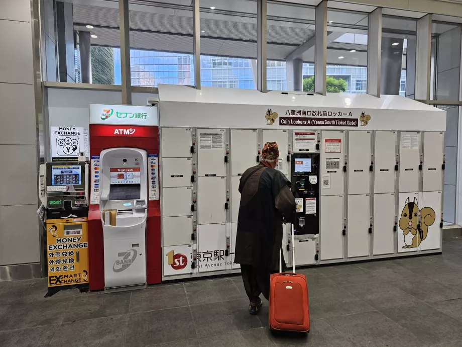 Schließfächer für die Gepäckaufbewahrung