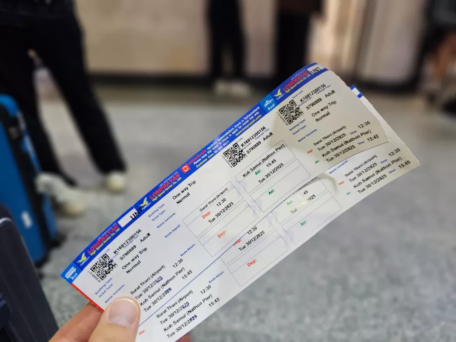 Bootsticket nach Koh Samui