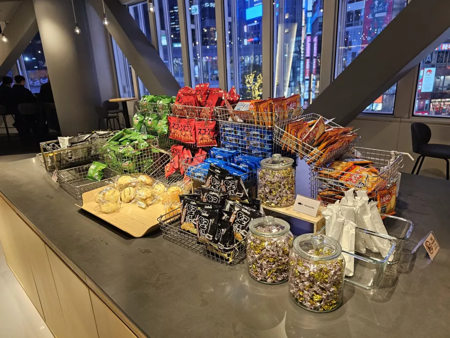 Share Lounge, Erfrischungen