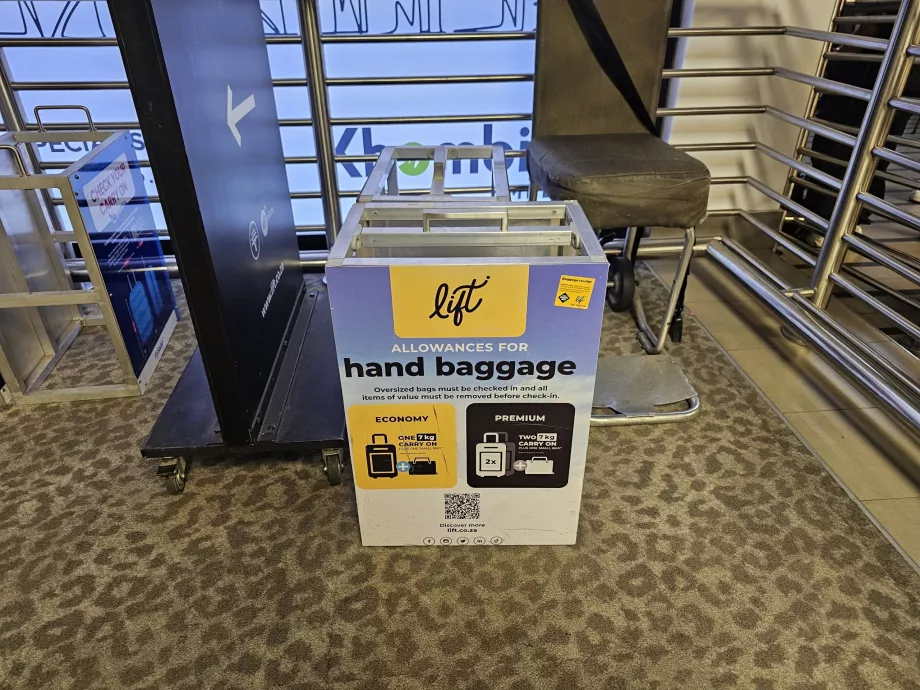 Vorlage für Handgepäck