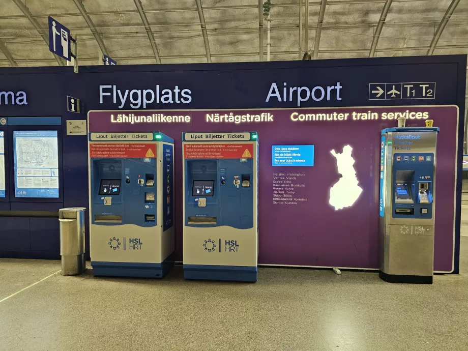 Fahrkartenautomaten, Bahnhöfe