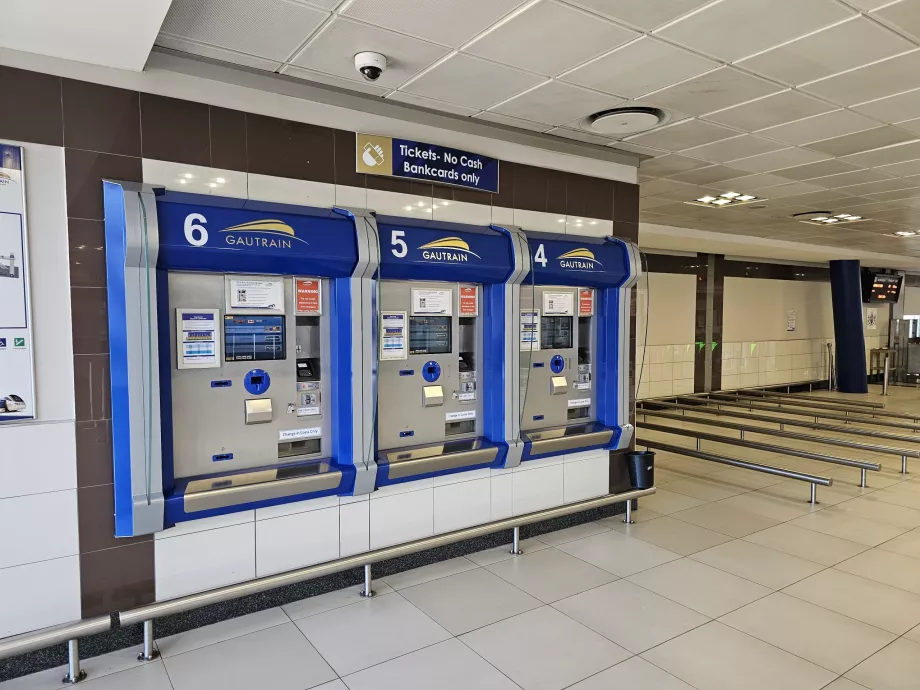 Fahrkartenautomat im Gautrain