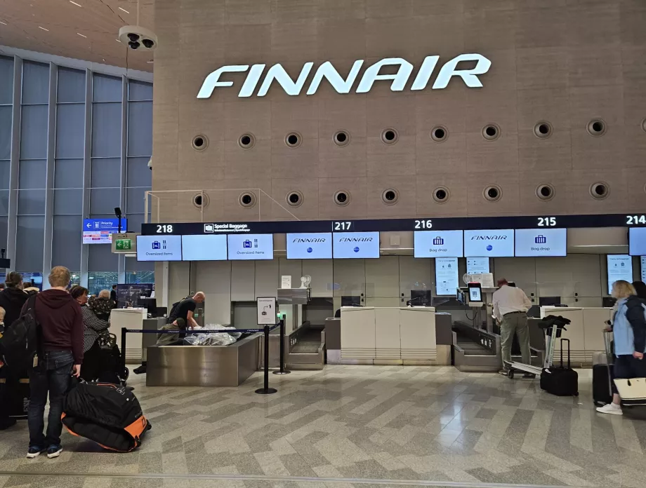 Einchecken Finnair