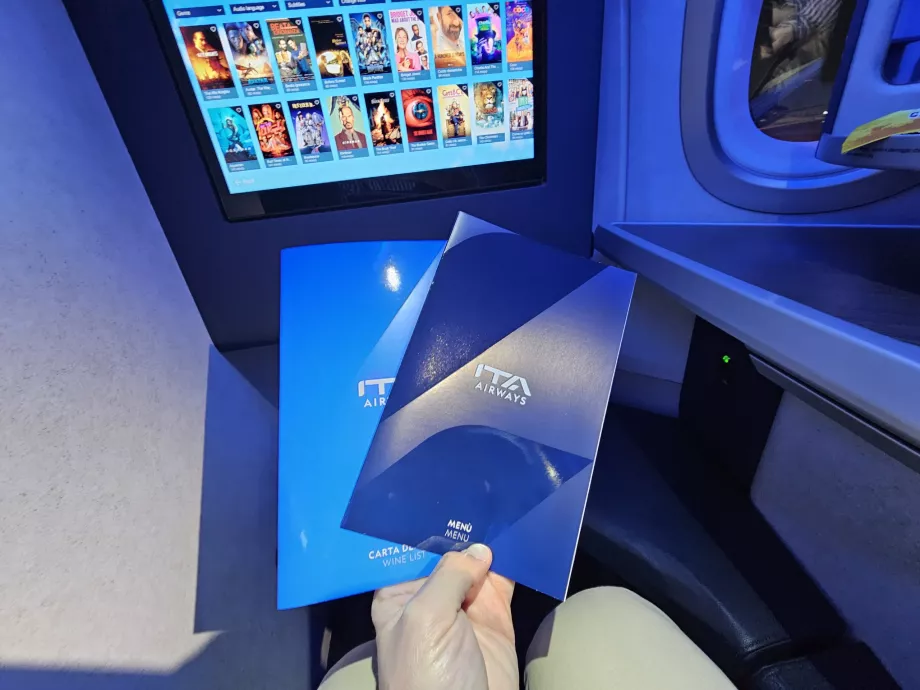 Speisekarte und Weinkarte