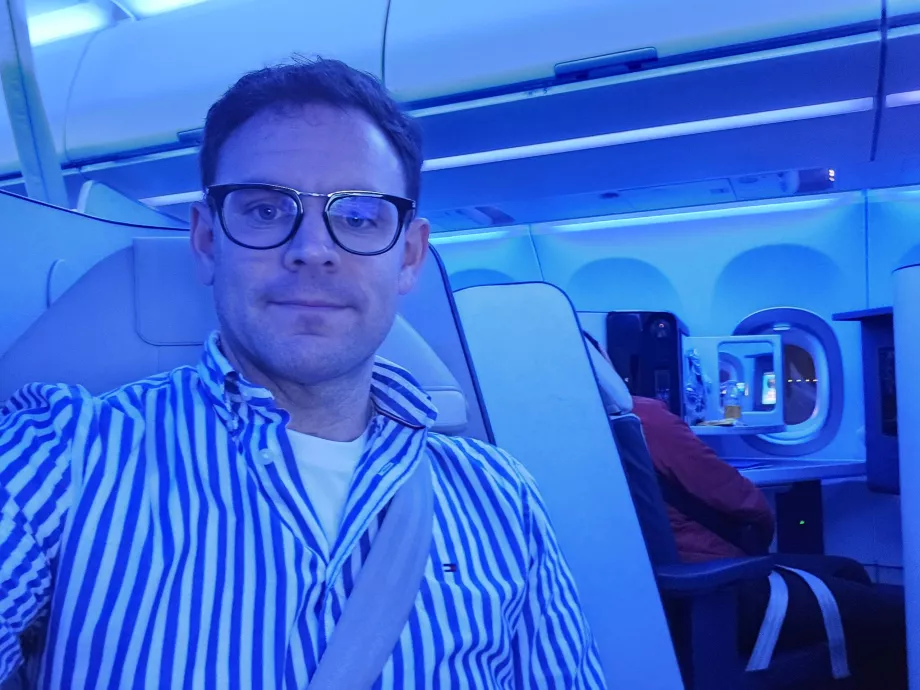 Ich in der neuen Business Class von ITA Airways