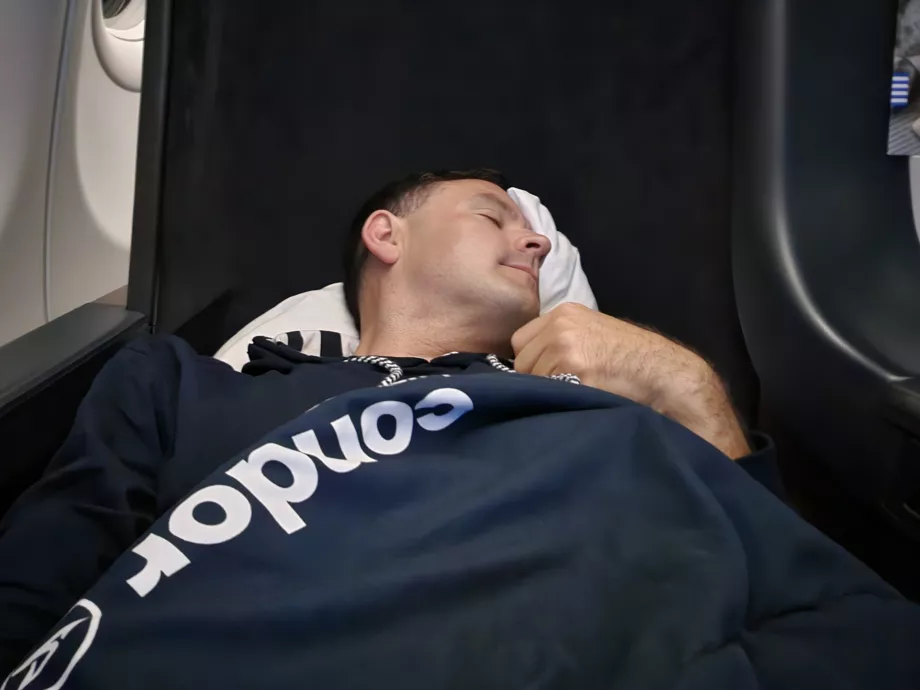 Ich schlafe auf dem Prime Seat