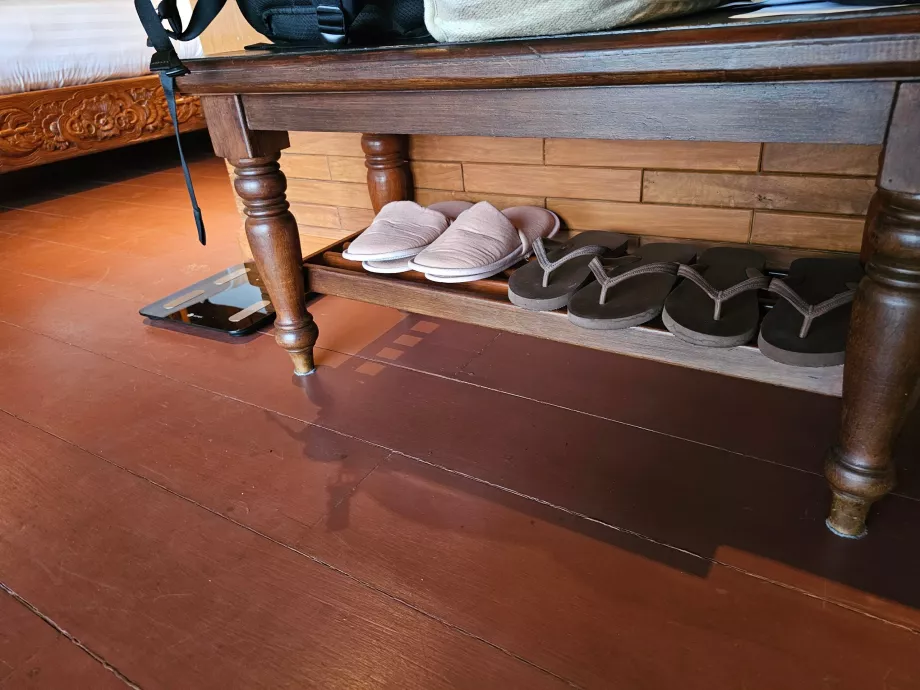 Pantoffeln, Flip-Flops und Kletterwaagen