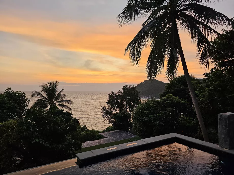 Blick aus dem Zimmer am Morgen