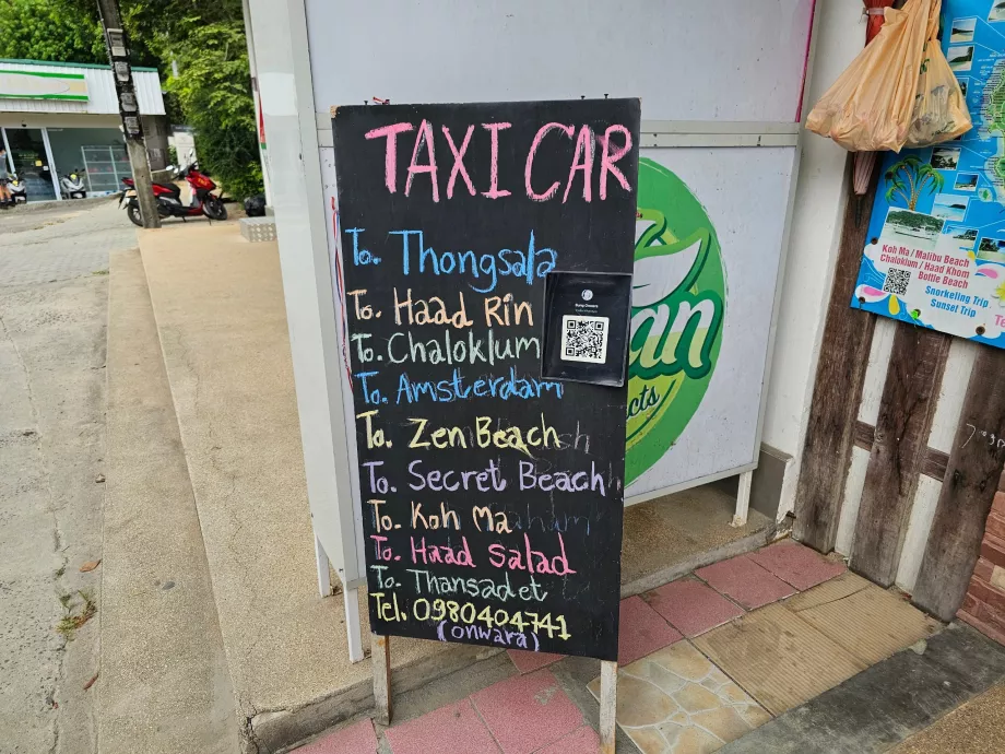 Taxi in Panburi Dorf