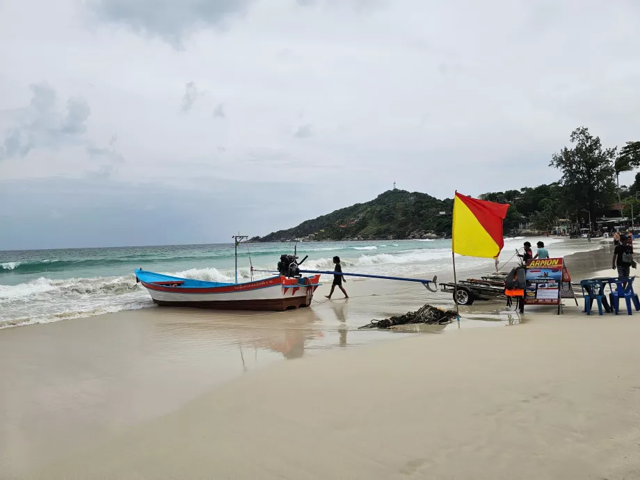 Haad Rin Strand, Bootstaxi zum Haad Yuan Strand