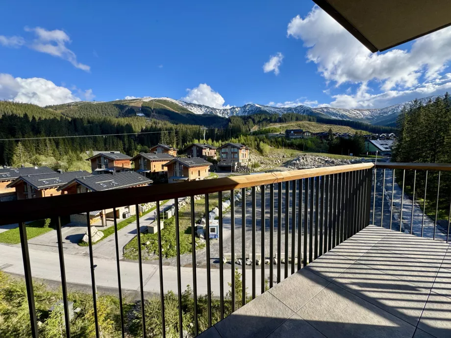 Panoramablick vom Balkon vor dem Schlafzimmer