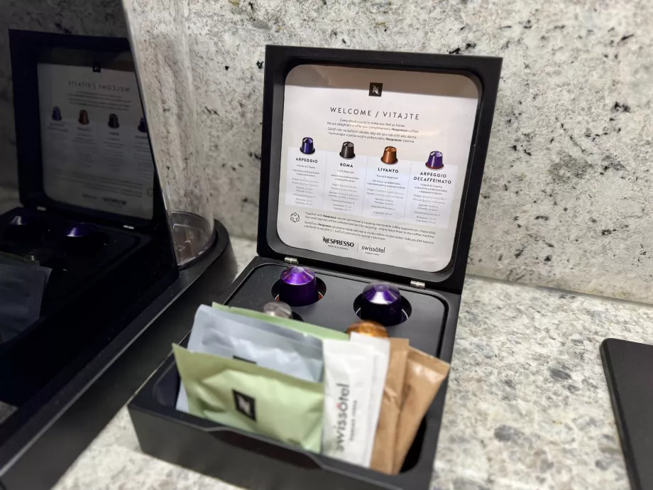 Nespresso-Kaffee auf dem Zimmer