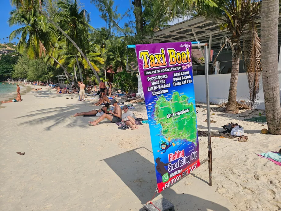 Salatstrand, Taxiboot