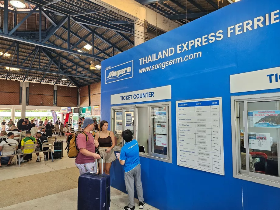 Kai von Thong Sala, Fahrkartenschalter