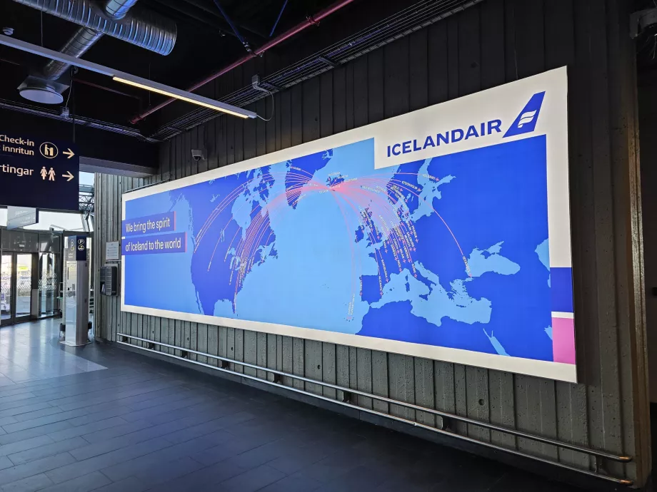 Icelandair Reisezielkarte